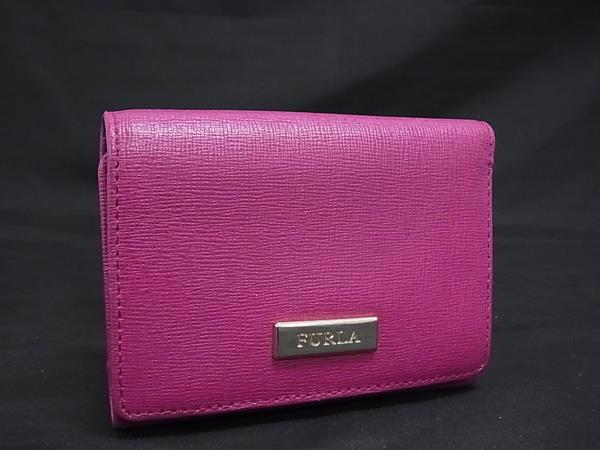 乐天商城 - ■美品■ FURLA フルラ レザー 三つ折り 財布 ウォレット 小銭入れ 札入れ レディース ピンク系 DL8148