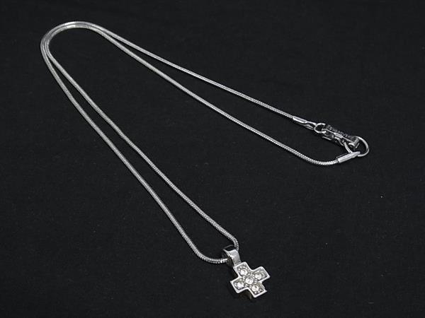 樂天商城 - SWAROVSKI スワロフスキー ラインストーン クロス ネックレス ペンダント アクセサリー レディース メンズ シルバー系 DL8229