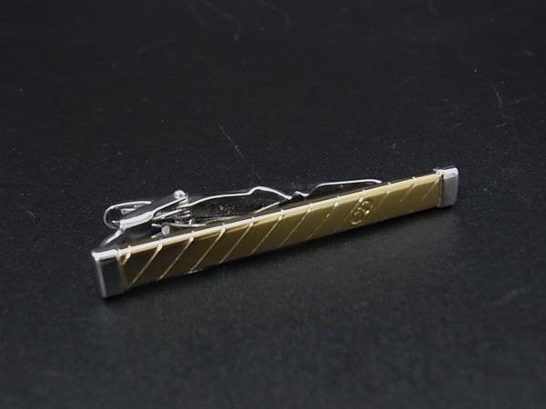 ChristianDior クリスチャンディオール タイクリップ ネクタイピン アクセサリー メンズ ゴールド系×シルバー系 DL9492