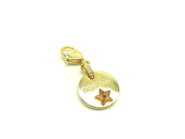 乐天商城 - ■美品■ SWAROVSKI スワロフスキー スター 星 ネックレストップ ペンダントトップ チャーム アクセサリー ゴールド系 DL9526