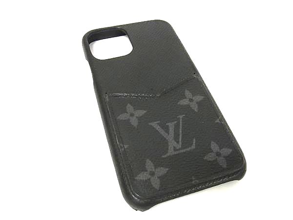LOUIS VUITTON ルイヴィトン M69363 モノグラムエクリプス バンパー iPhone11 pro対応 アイフォンケース ブラック系 BT2243