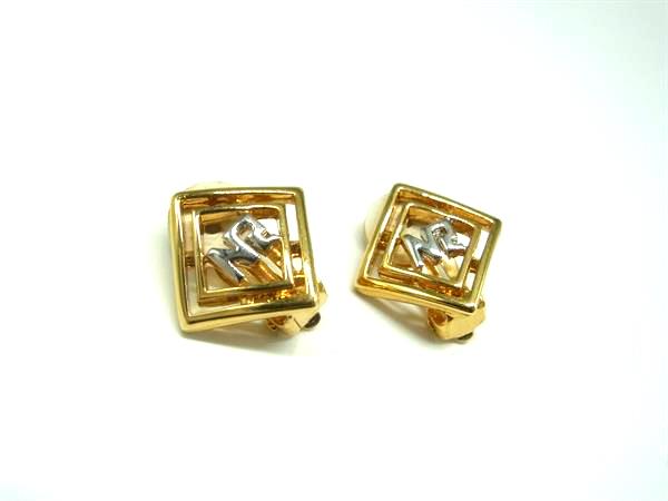 Indian Jewelry - NINA RICCI ニナリッチ クリップ式 イヤリング アクセサリー レディース ゴールド系×シルバー系 DM0230