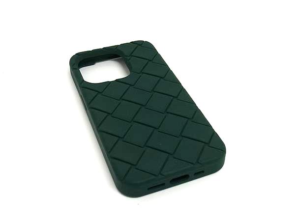 乐天商城 - ■美品■ BOTTEGA VENETA ボッテガヴェネタ イントレチャート ラバー iPhone14Pro アイフォンケース スマホケース グリーン系 FR8349