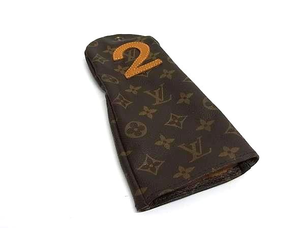 ■美品■ LOUIS VUITTON ヴィトン M58242 モノグラム プロテージ ボワ ゴルフ ゴルフクラブカバー ヘッドカバー ブラウン系 FX2168