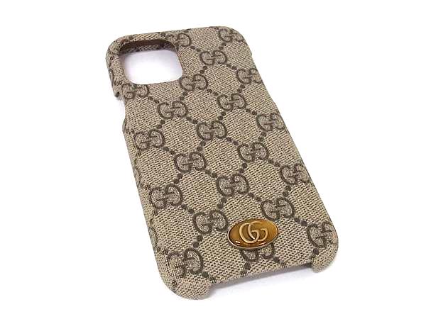 GUCCI グッチ 668406 617664 PVC iPhone12/12Pro 対応 アイフォンケース スマホケース ブラウン系 GC1192