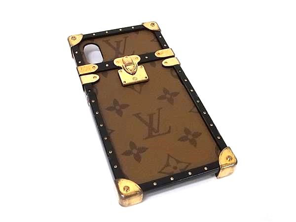 LOUIS VUITTON ルイヴィトン M62619 モノグラムリバース アイトランク iPhone X/Xs対応 アイフォンケース ブラウン系 GC1194