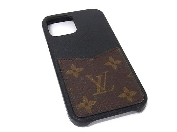 LOUIS VUITTON ルイヴィトン M80080 モノグラム バンパー iPhone12/12Pro 対応 アイフォンケース スマホケース ブラック系 BR1934