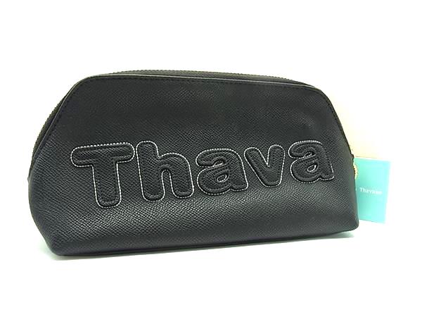 ■新品■未使用■ Samantha Thavasa サマンサタバサ レザー マルチポーチ マルチケース 化粧ポーチ 小物入れ ブラック系 DH0310