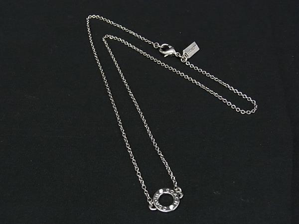 COACH コーチ ラインストーン ネックレス ペンダント アクセサリー レディース シルバー系 DM1953
