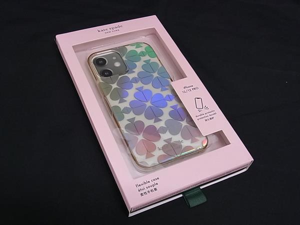 kate spade ケイトスペード 8AR00269 スペードフラワー イリディセント レインボー iPhone12/12Pro 対応 アイフォンケース DP2837