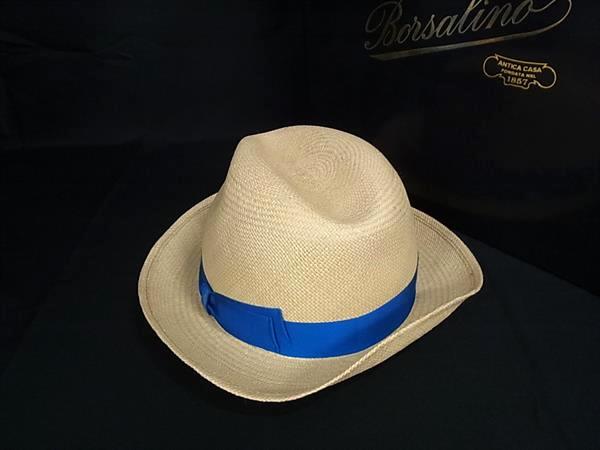 ■新品同様■ BORSALINO ボルサリーノ FIAT フィアット パナマキート ストロー 麦わら帽子 ハット レディース ベージュ系 FT7225