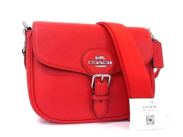 乐天商城 - ■新品■未使用■ COACH コーチ CP107 レザー ショルダーバッグ クロスボディ 斜め掛けかばん レディース レッド系 FV9707