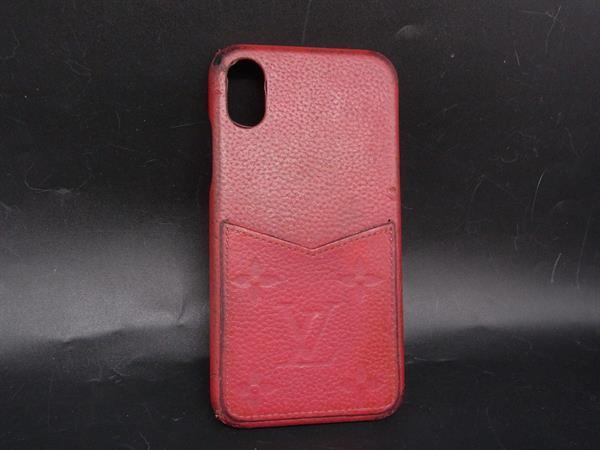LOUIS VUITTON ルイヴィトン M69025 モノグラムアンプラント バンパー iPhone X/XS 対応 アイフォンケース レッド系 DJ4963
