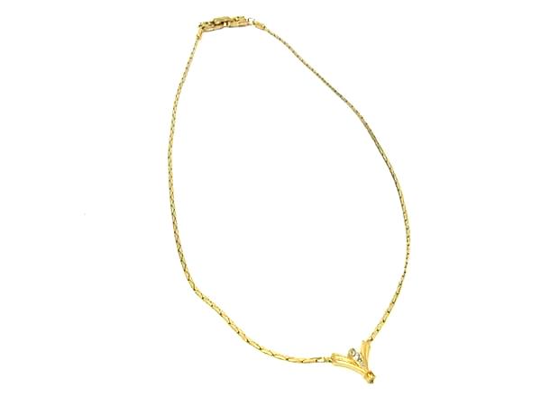 Freshwater Pearl - NINA RICCI ニナリッチ ラインストーン ネックレス ペンダント アクセサリー レディース ゴールド系 DK4275