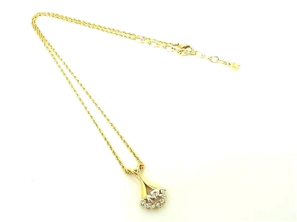 樂天商城 - ■美品■ NINA RICCI ニナリッチ ラインストーン ネックレス ペンダント アクセサリー レディース ゴールド系 DK5443