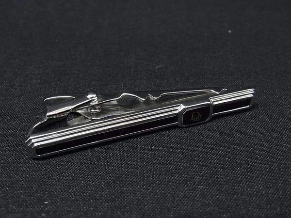 ■美品■ ChristianDior クリスチャンディオール タイクリップ ネクタイピン アクセサリー メンズ ブラウン系×シルバー系 DN5418