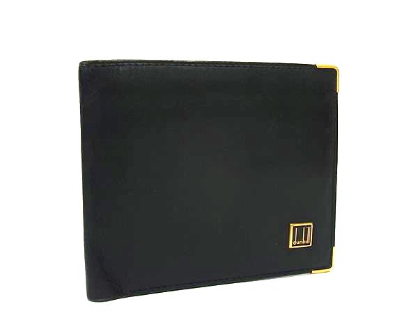 dunhill ダンヒル レザー 二つ折り 財�