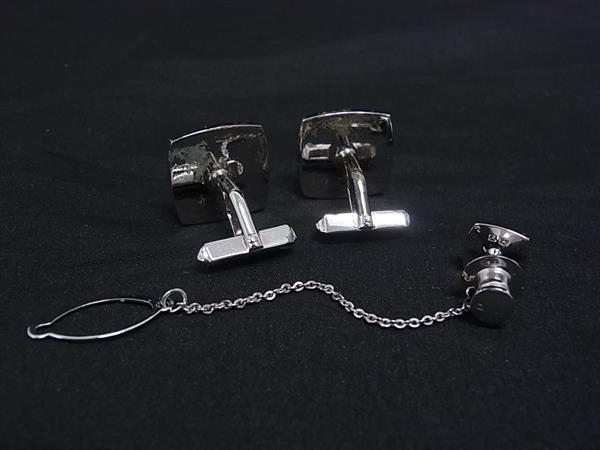 pleasure-Store 楽天市場店のMIKIMOTO ミキモト 本真珠 アコヤ真珠 パール 約4mm〜約7mm カフスボタン カフリンクス タイタック 2点セット シルバー系 DP2854｜アングル2