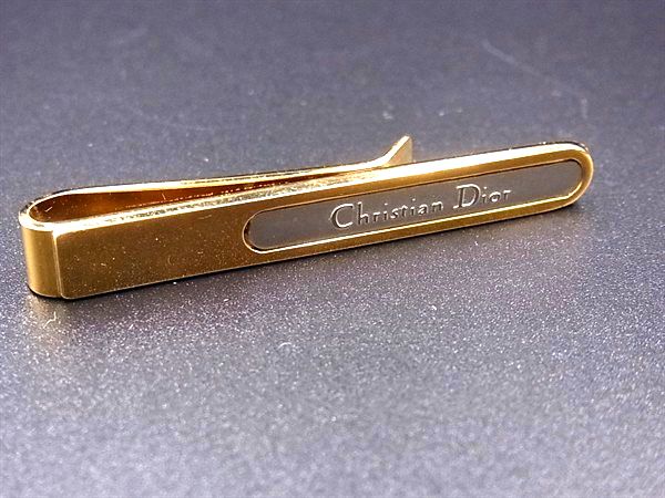 ChristianDior クリスチャンディオール タイクリップ ネクタイピン アクセサリー ビジネス 紳士 メンズ ゴールド系 DM7953