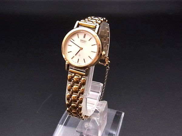 SEIKO セイコー 2320-0500 SS クォーツ 生活防水 腕時計 レディース ゴールド系 DM7985