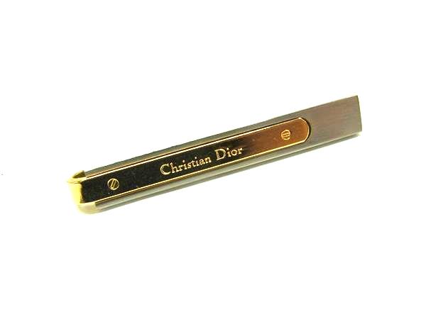 ChristianDior クリスチャンディオール ネクタイピン タイクリップ アクセサリー 紳士 ビジネス メンズ ゴールド系 DN2983