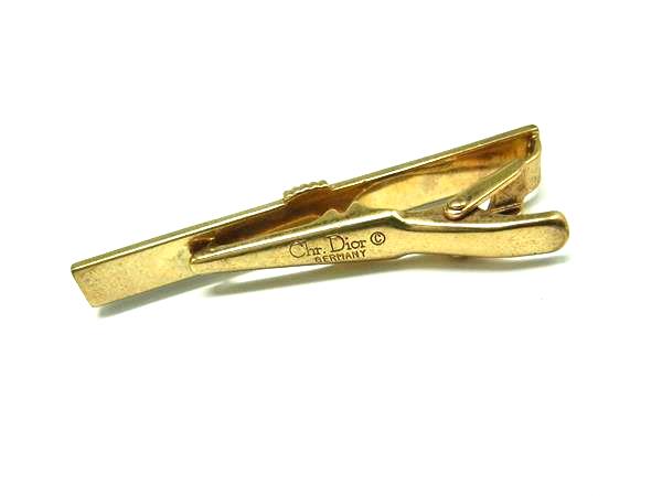 pleasure-Store 楽天市場店のChristianDior ディオール ネクタイピン タイクリップ アクセサリー 紳士 ビジネス メンズ ブラック系×ゴールド系 DN3001｜アングル2