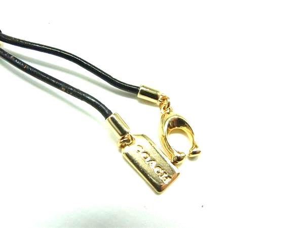pleasure-Store 楽天市場店のCOACH コーチ キーモチーフ ブレスレット アクセサリー レディース ブラック系×ゴールド系 DN3054｜アングル3