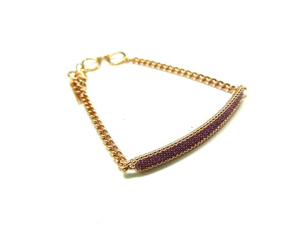 SWAROVSKI スワロフスキー ラインストーン ブレスレット アクセサリー レディース ゴールド系×ピンク系 DN3055