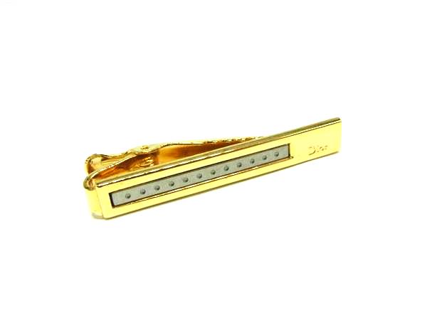ChristianDior クリスチャンディオール ネクタイピン タイクリップ アクセサリー 紳士 ビジネス メンズ ゴールド系 DN3090