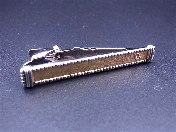 ChristianDior クリスチャンディオール タイクリップ ネクタイピン アクセサリー ビジネス 紳士 メンズ シルバー系 DM7854