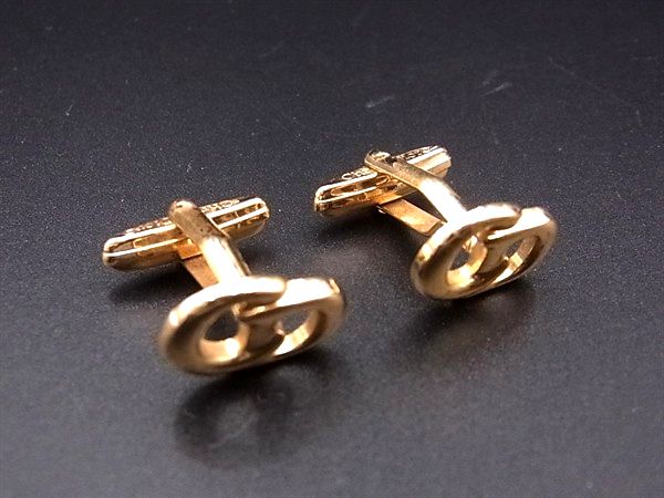 ChristianDior クリスチャンディオール カフリンクス カフスボタン アクセサリー ビジネス 紳士 メンズ ゴールド系 DM7890