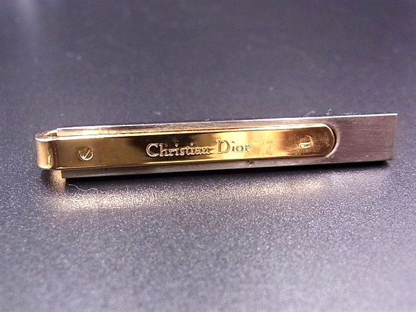 ChristianDior クリスチャンディオール ヴィンテージ ネクタイピン タイクリップ アクセサリー メンズ ゴールド系×シルバー系 DM7920