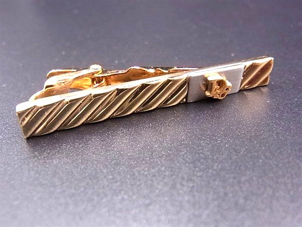 ChristianDior クリスチャンディオール タイクリップ ネクタイピン アクセサリー ビジネス 紳士 メンズ ゴールド系 DM7927