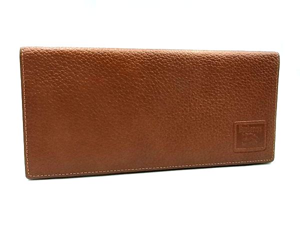Burberrys バーバリーズ レザー 二つ折り 長財布 ウォレット 札入れ カード入れ メンズ ブラウン系 DM8044