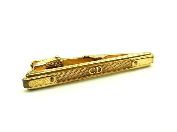 ChristianDior クリスチャンディオール タイクリップ ネクタイピン アクセサリー メンズ ゴールド系 DN4178