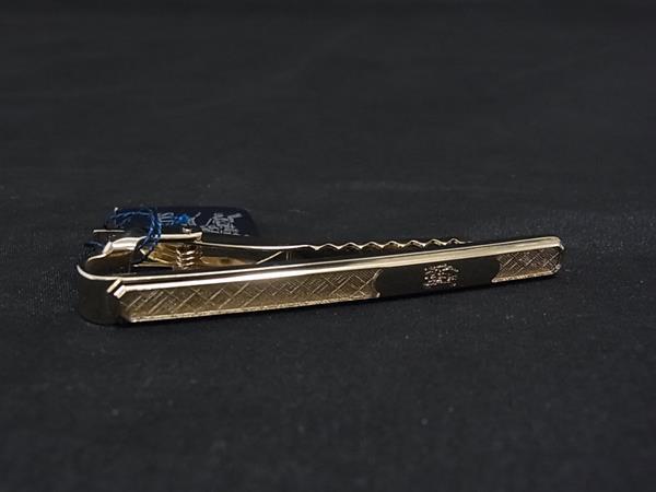 ■美品■ Burberrys バーバリーズ タイクリップ ネクタイピン アクセサリー ビジネス メンズ 紳士 ゴールド系 DN6173