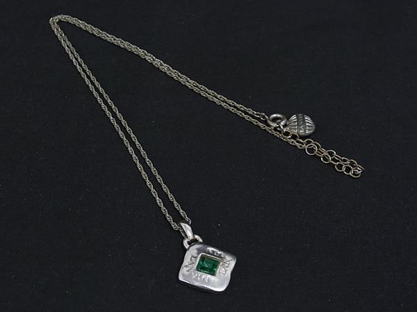 LANVIN ランバン ラインストーン ネックレス ペンダント アクセサリー レディース シルバー系 DN6426