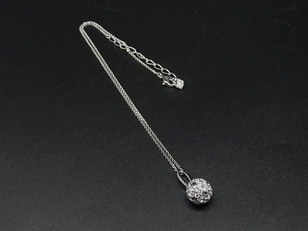 Rakuten - ■極美品■ SWAROVSKI スワロフスキー ラインストーン ネックレス ペンダント アクセサリー レディース シルバー系 DN3941