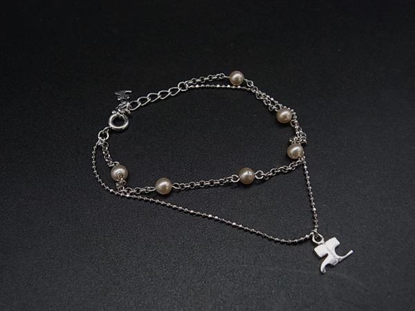 courreges クレージュ パール ブレスレット アクセサリー レディース シルバー系 DN4060