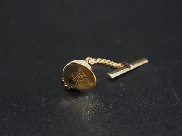 ■美品■ ChristianDior クリスチャンディオール タイタック ネクタイピン アクセサリー ゴールド系 DN4092