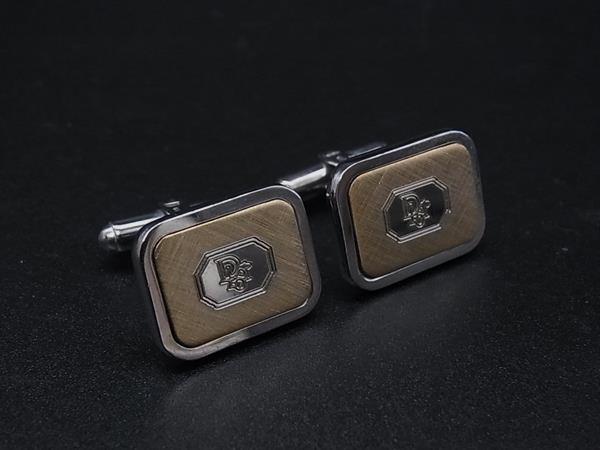 ChristianDior クリスチャンディオール カフスボタン カフリンクス アクセサリー ゴールド系×シルバー系 DN4114