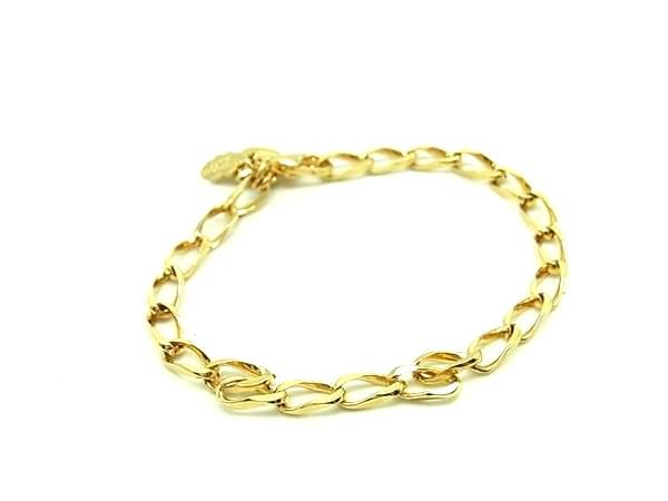 ■美品■ courreges クレージュ ハート チェーン ブレスレット アクセサリー レディース ゴールド系 DN4157