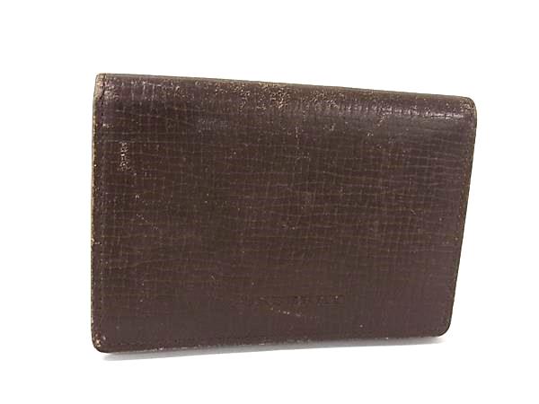 BURBERRY バーバリー レザー カードケース パスケース 名刺入れ 定期入れ メンズ レディース ブラウン系 DP1846