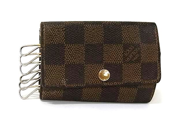 LOUIS VUITTON ルイヴィトン N62630 ダミエ ミュルティクレ6 6連 キーケース 鍵入れ メンズ レディース ブラウン系 DP1858