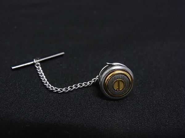 ■美品■ dunhill ダンヒル タイタック ネクタイピン アクセサリー ビジネス 紳士 メンズ シルバー系 DP3285