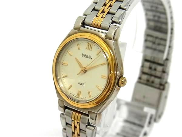 SEIKO セイコー V701‐6460 SS クォーツ 腕時計 ウォッチ メンズ レディース ゴールド系×シルバー系 DK2022