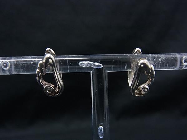 SV925カラーストーン 羽根モチーフ クリップ式 イヤリング アクセサリー レディース シルバー系 DP8623