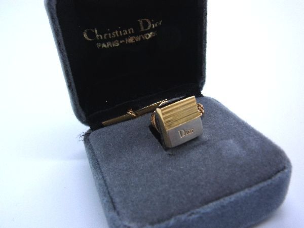 ■美品■ ChristianDior クリスチャンディオール ネクタイピン アクセサリー 紳士 メンズゴールド系 DD8148