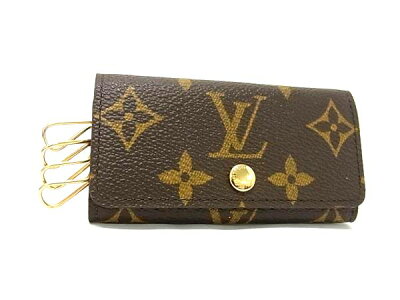 ■新品同様■ LOUIS VUITTON ルイヴィトン M62631 モノグラム ミュルティクレ4 4連 キーケース 鍵入れ ブラウン系 FG4745