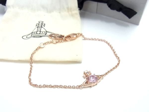 ヴィヴィアンウエストウッド ■新品■未使用■ Vivienne Westwood ヴィヴィアンウエストウッド オーブ ブレスレット アクセサリー レディース ピンク系 AI3396オZ